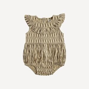 NWT Kate Quinn Sketched Argyle Sleeveless Ruffle Bubble 18-24m